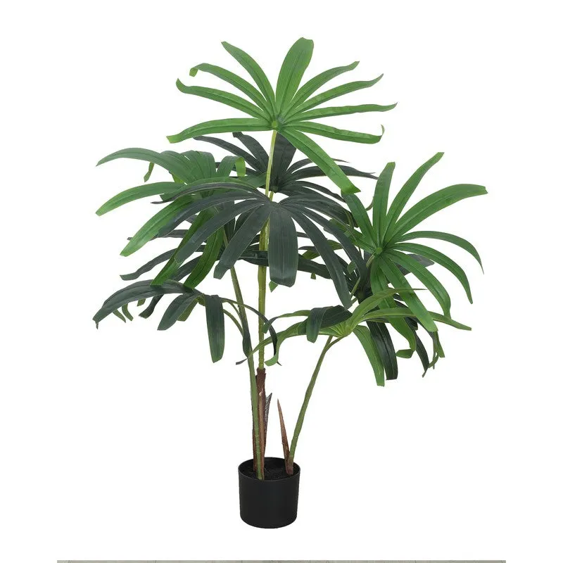 ZenLeaf Rhapis Palm Artificial Plant Without Pot - 3.1 Feet media 3