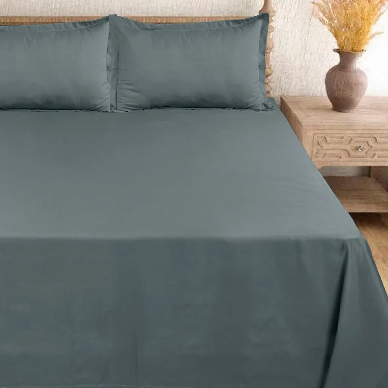 Cloud Drift Microfiber Bedsheet (Dark Grey) - 140 GSM media 3