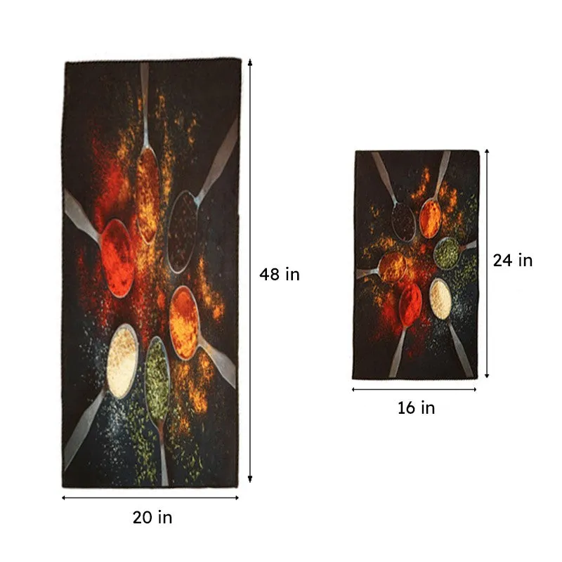 Spice Splash Kitchen Nylon Runner Rug - Set Of Two media 7
