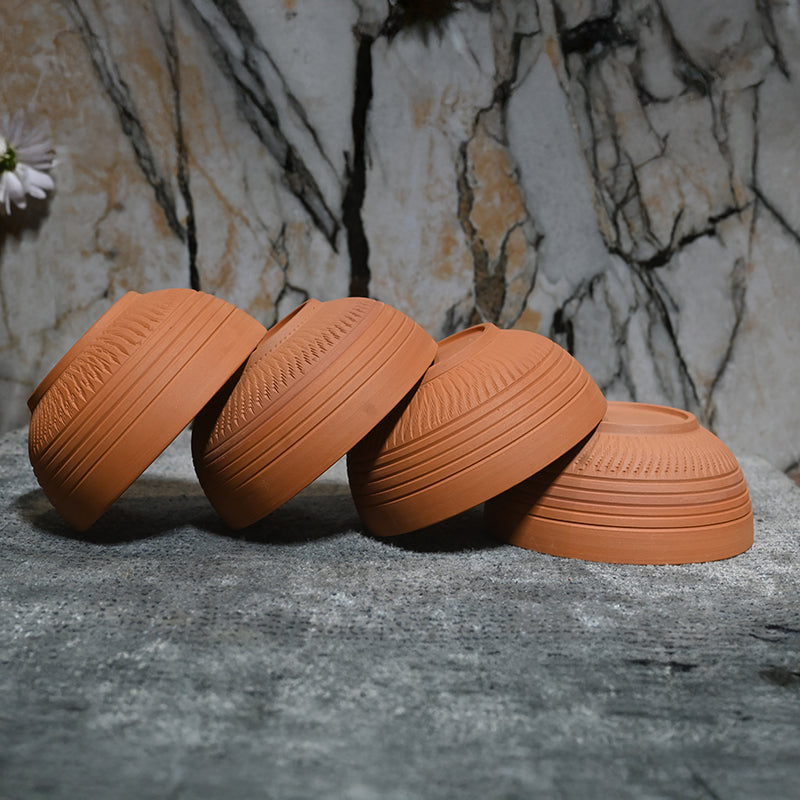 Rhea Terracotta Serving Bowl (220 mL) - Set Of Two media 5