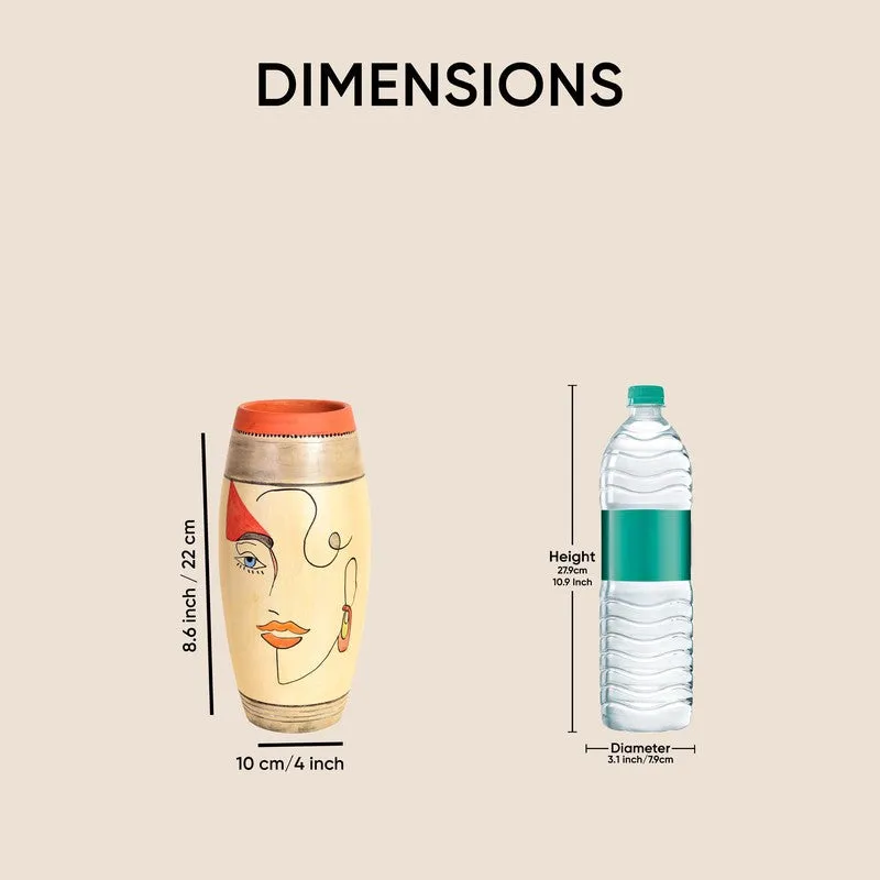 Painted Muse II Terracotta Vase media 11