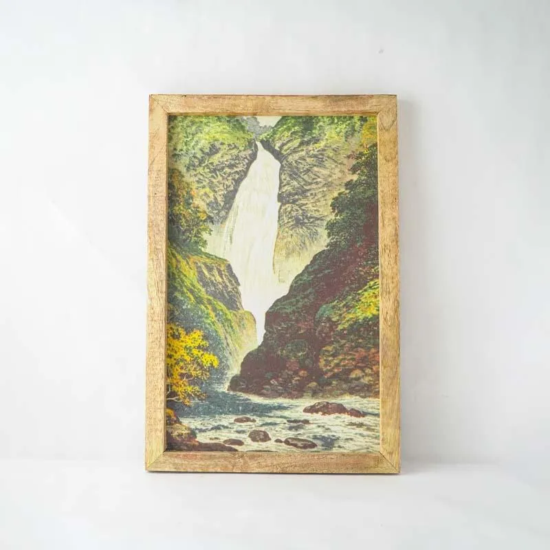 Waterfall Scenery Canvas Painting media 4