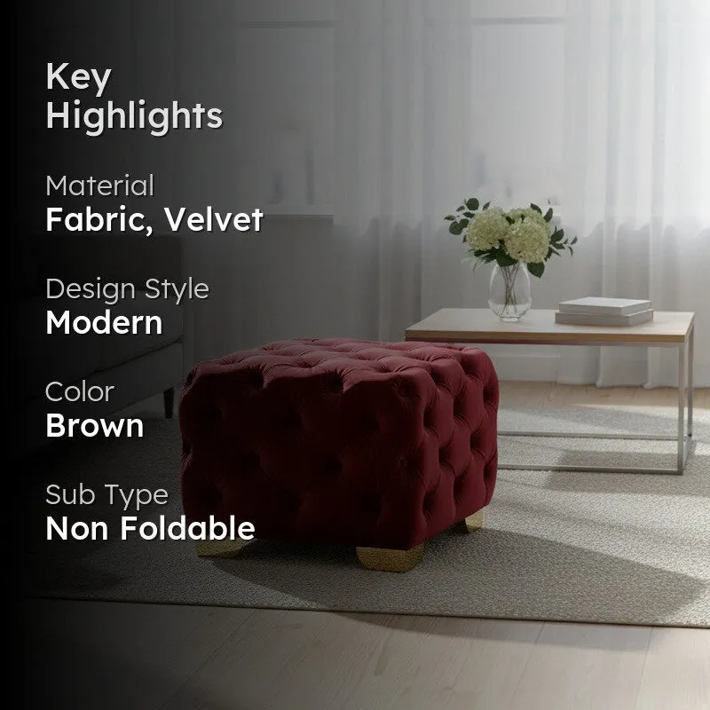 Averon Pluffa Ottoman - Brown media 2