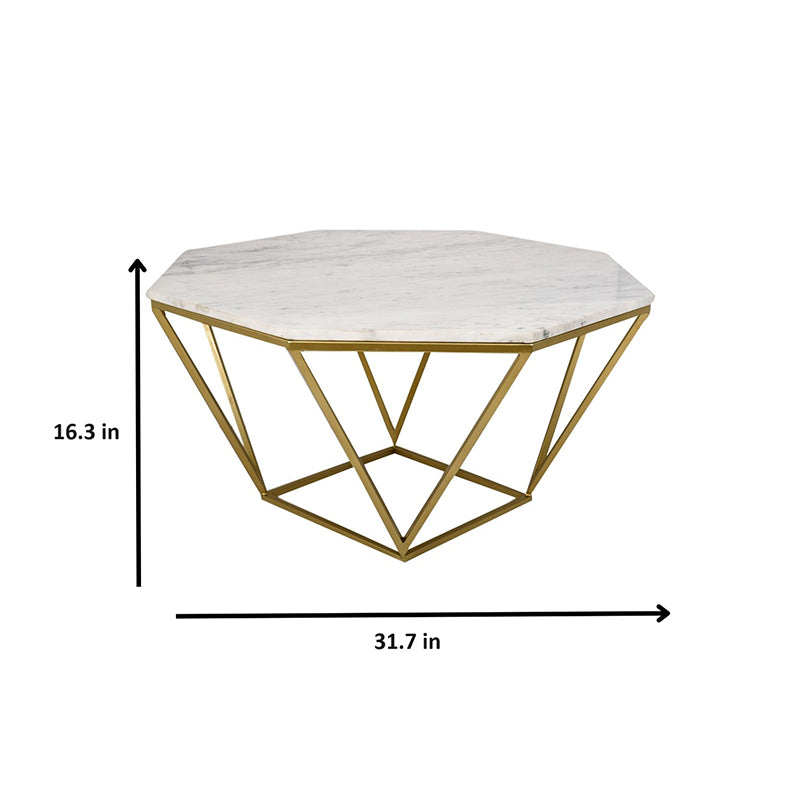 Marbihex I Marble & Iron Side Table media 6