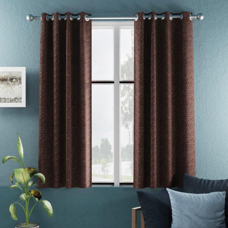 Fasho Blackout Curtain (Brown) - Set Of Two