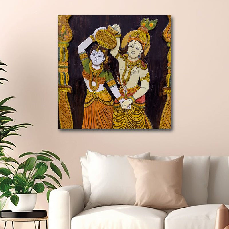 Radhe - Krishna Canvas Wall Art