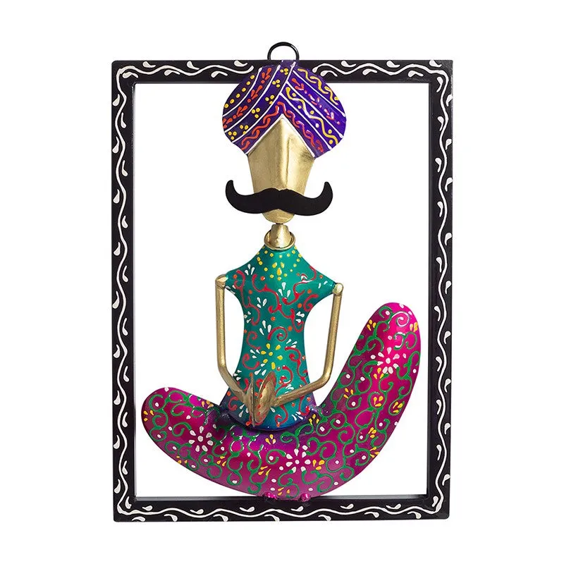 Folkart Iron Wall Accent - Purple,Green media 2