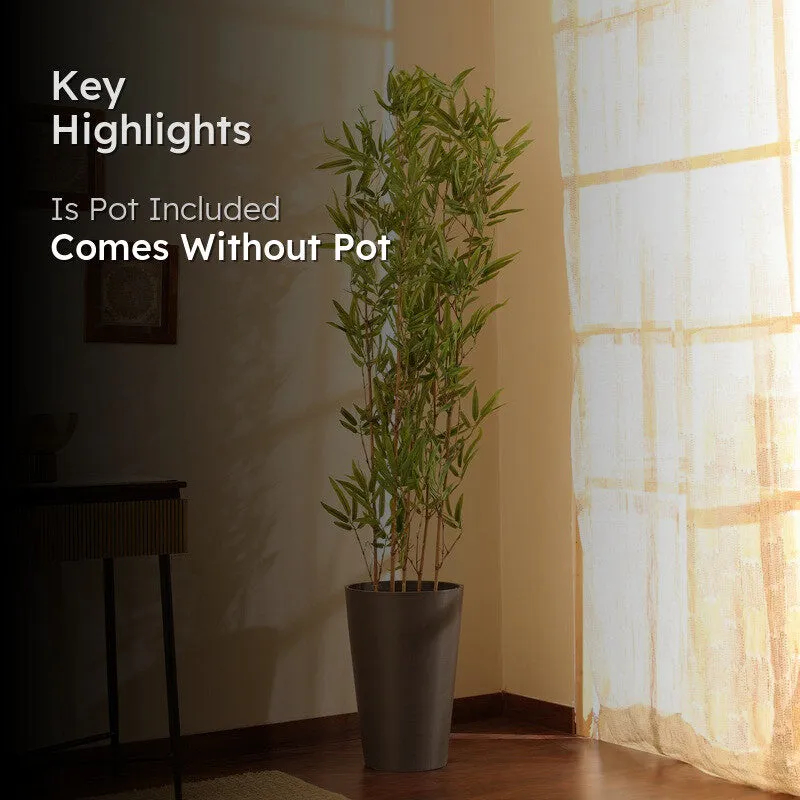 Bamboo Stick Artificial Plant Without Pot - 5 ft media 2