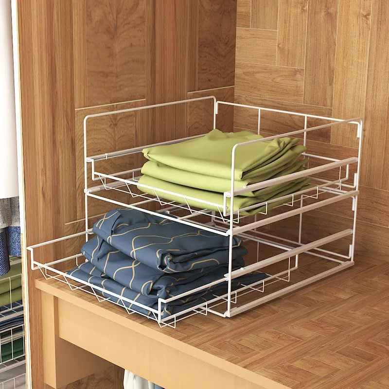 Efficio Carbon Steel With Pull out Drawer Rack - White media 1