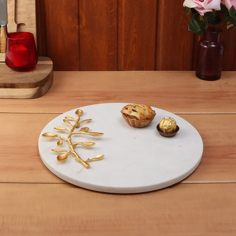 Fernest Round Marble Platter media 1