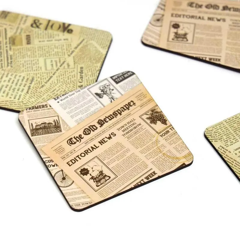 Newspaper Edit Coaster - Set Of Four media 5