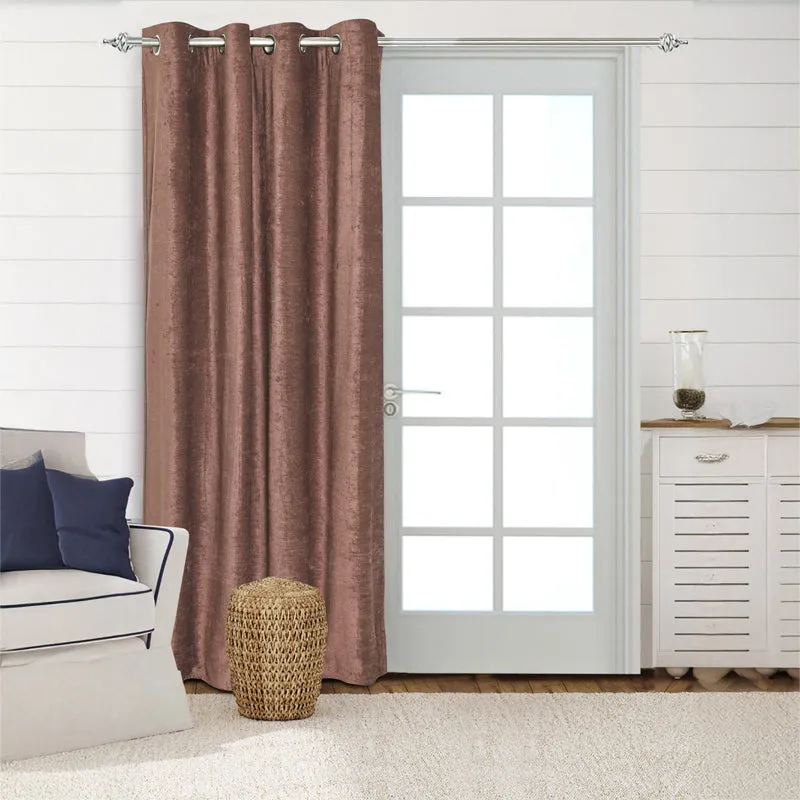 Saral Home Auriels Blackout Curtain - Brown media 1