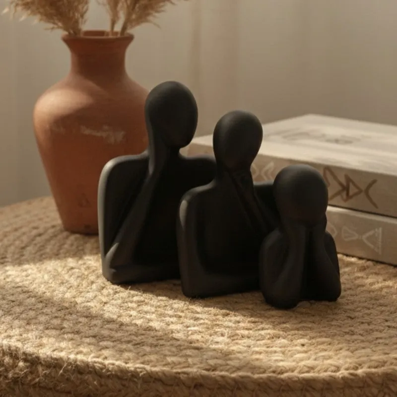 Trio Harmony Resin Showpiece - Set Of Three media 3