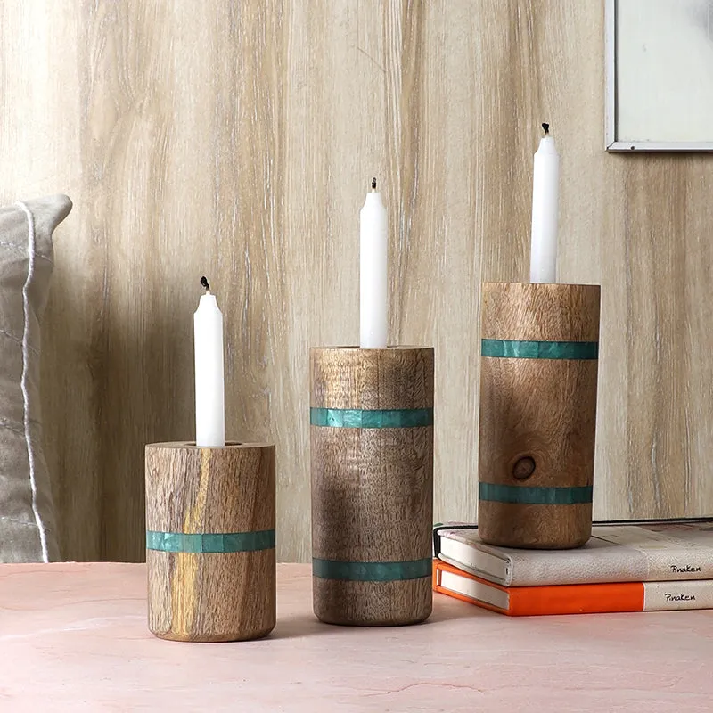 Barrella Mango Wood Candle - Set Of Three media 5