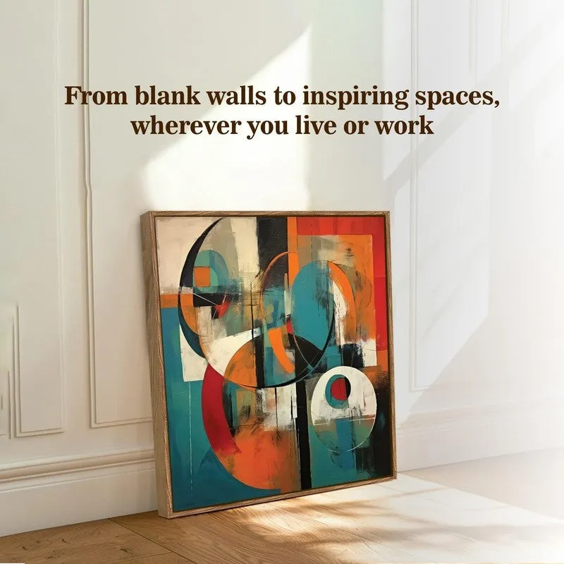 Pattern Spirit Canvas Wall Art With Frame media 8