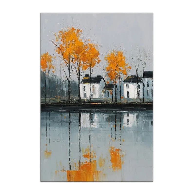 Autumn Reflection Landscape Canvas Wall Art media 3
