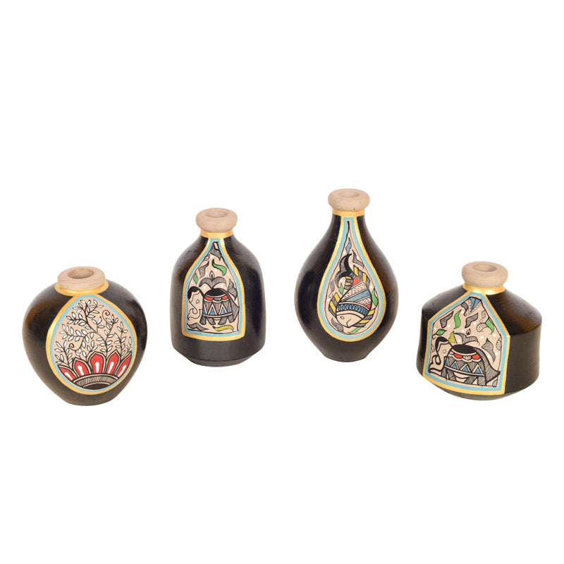 Karabi Terracotta Vase - Set of Four media 3