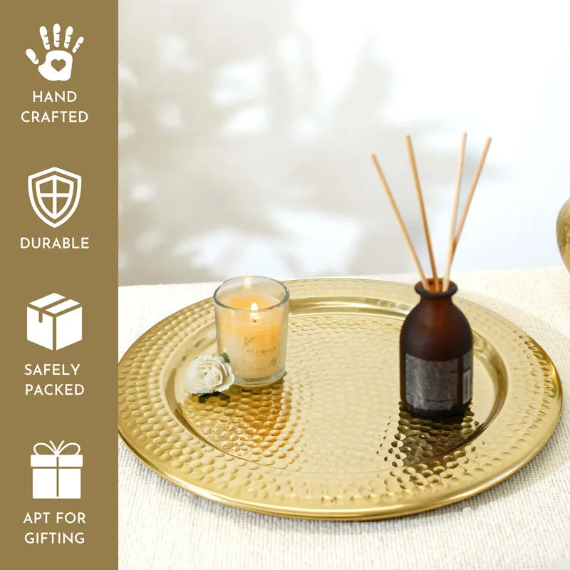 Kalya Metal Decorative Platter media 5