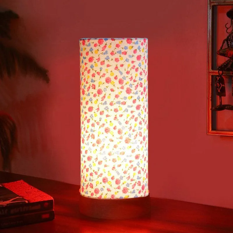 Color Splash Nyra Tower Wooden Table Lamp - Multicolor media 2
