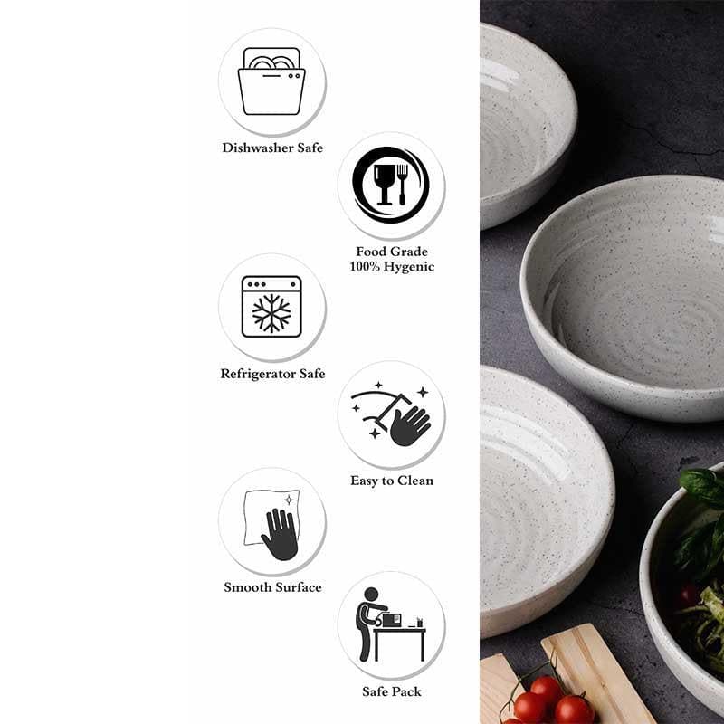 Frieda Melamine Pasta Plate - White - Set of Four media 5