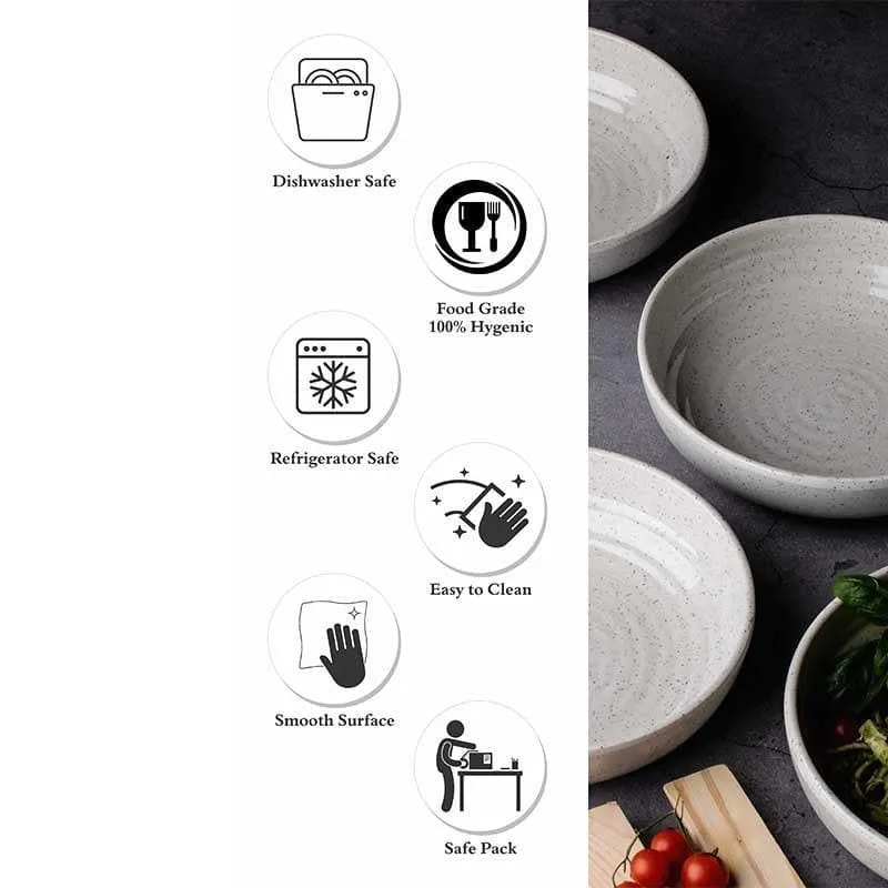Frieda Melamine Pasta Plate - White - Set of Four media 5