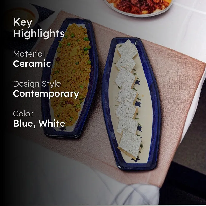 Pebble Ceramic Platter - Set Of Two media 2