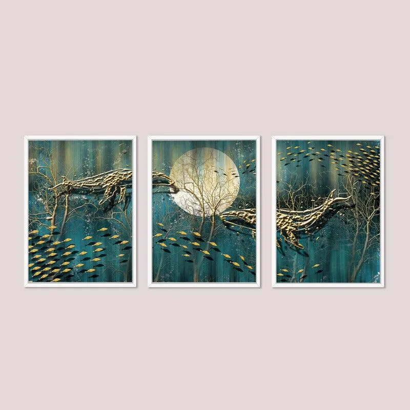 Midnight Mist Wall Art - Set Of Three media 3