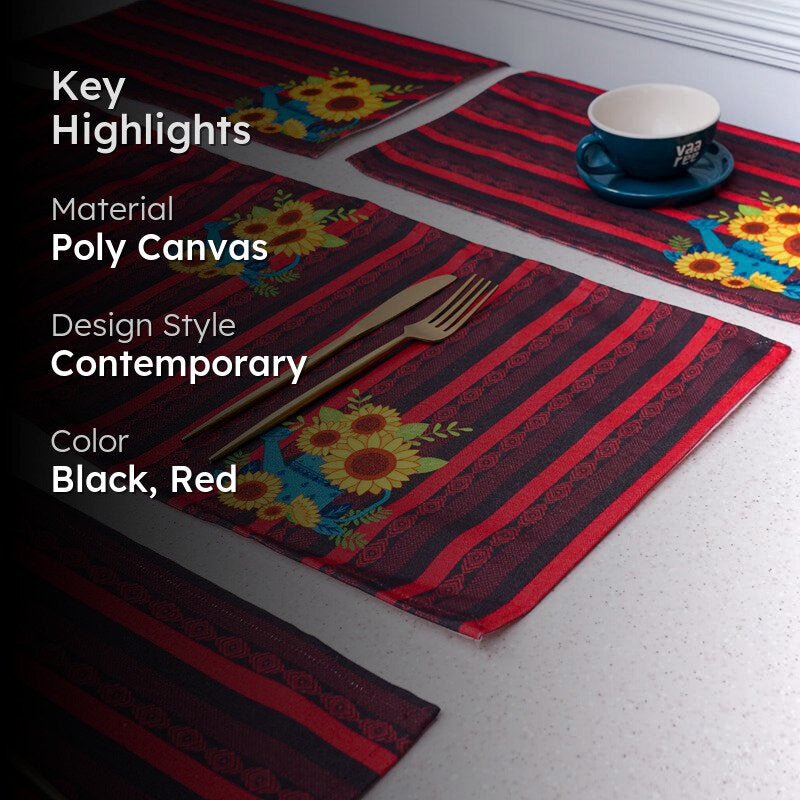 Sunflower Primo Table Runner & Placemat - Seven Piece Set media 2