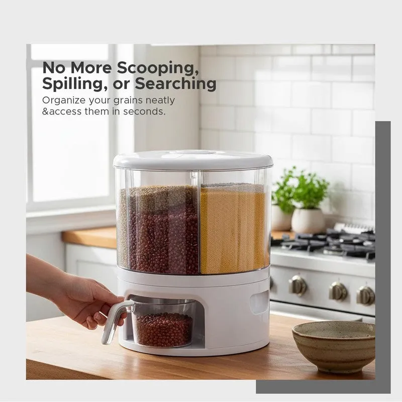 Laxis SpinServe Transparent Polypropylene Container - 10 L media 3
