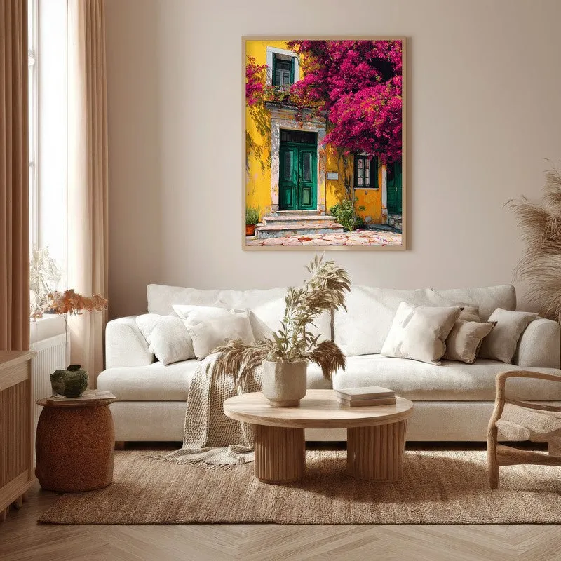 Blooming Wall Canvas Wall Painting - Brown Frame media 5