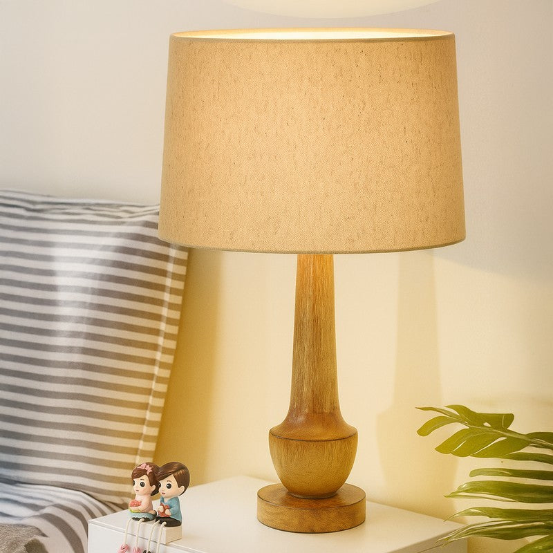 ModoGlow Dynamic Wooden Table Lamp - Beige,Brown