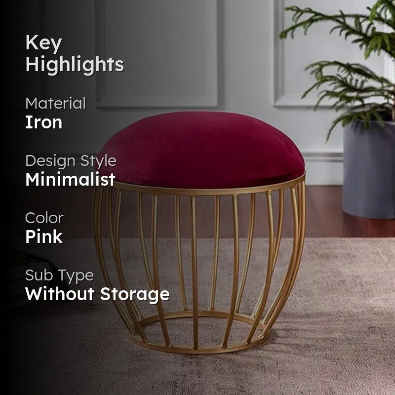 Smooth Drift Ottoman - Pink media 2