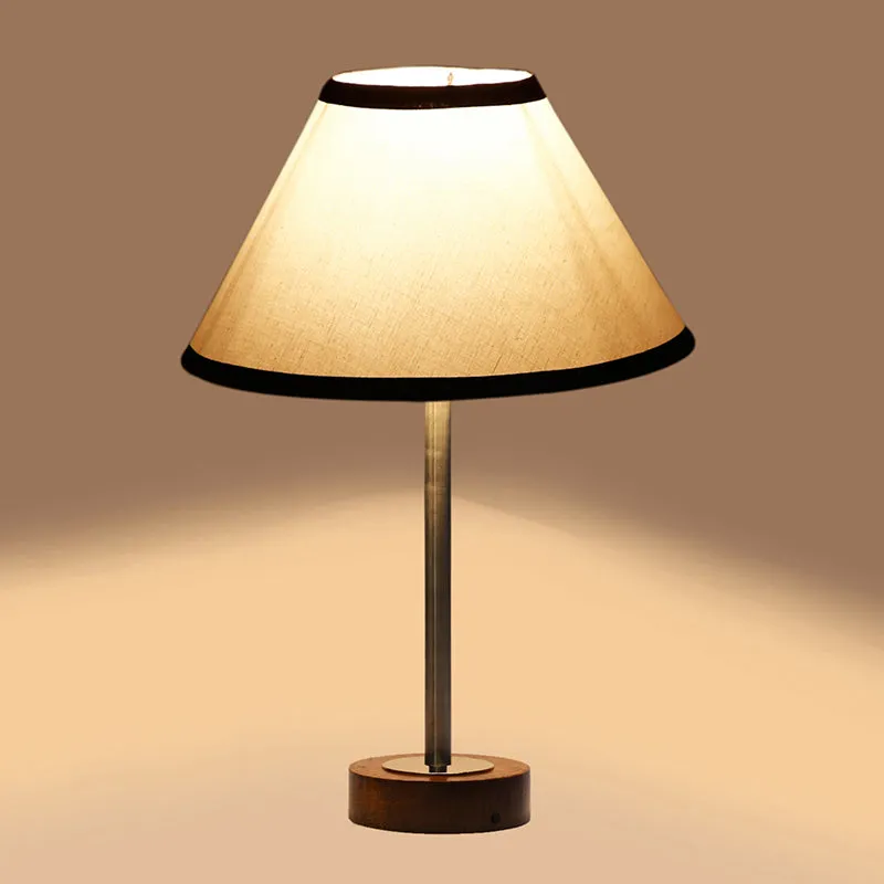Cotin II Stripe Rodin Wooden Table Lamp - White,Silver,Brown media 6