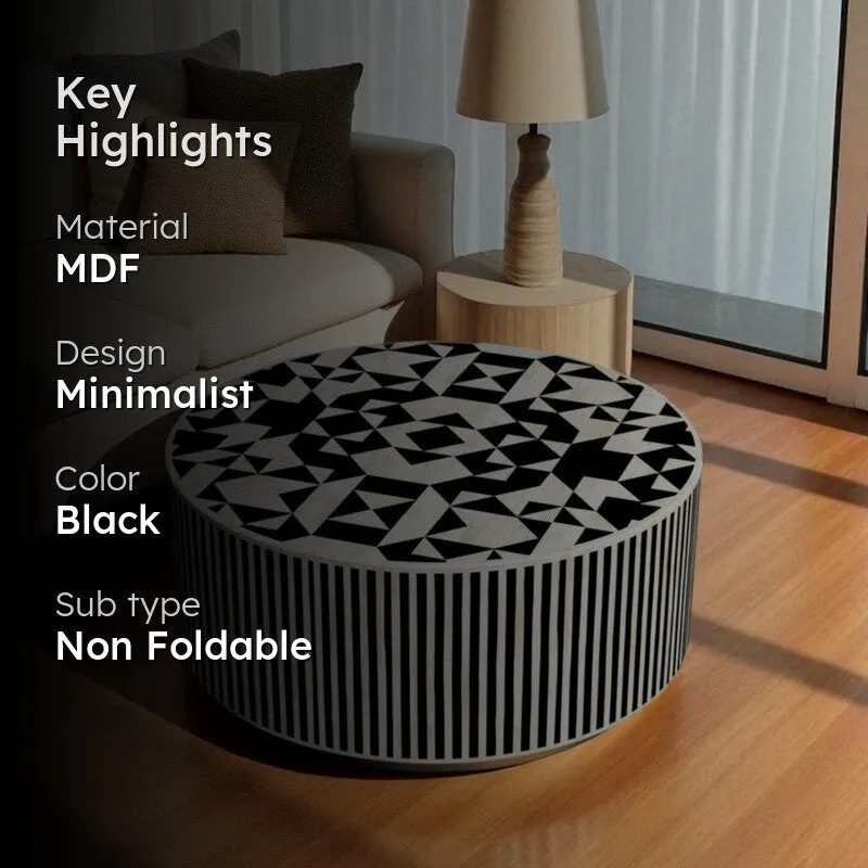 Zenia Bone Inlay Center Table - Black media 2