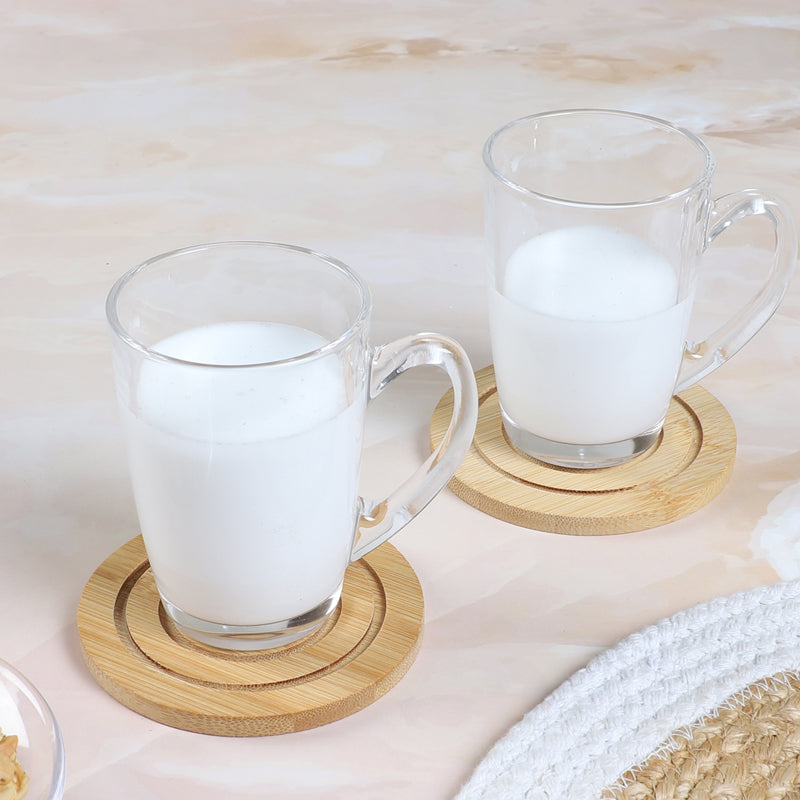 Cosmin Glass Tea Cup (180 mL Each) -  Set of Two media 3
