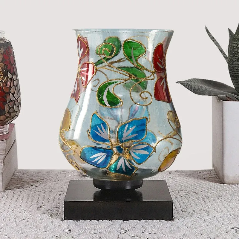Levora Mosaic Glass & Wooden Table Lamp - Multicolor media 4