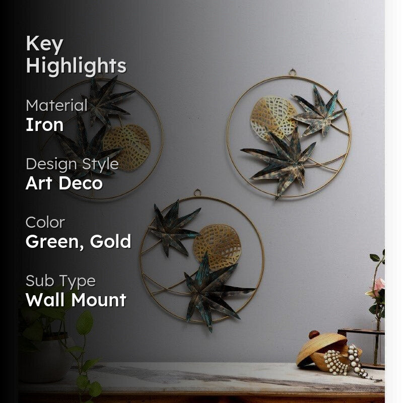 Maple Map Iron Wall Accent - Set Of Three media 2