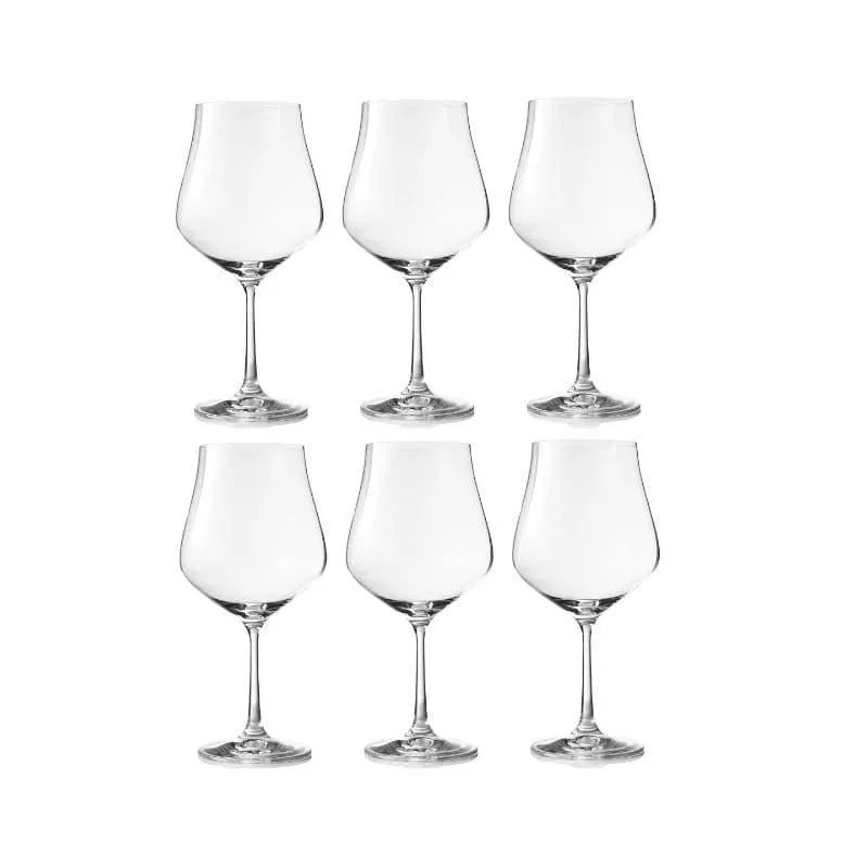 Stella Bohemia Crystal Red Wine Glasses (600 ML) - Set Of Six media 3