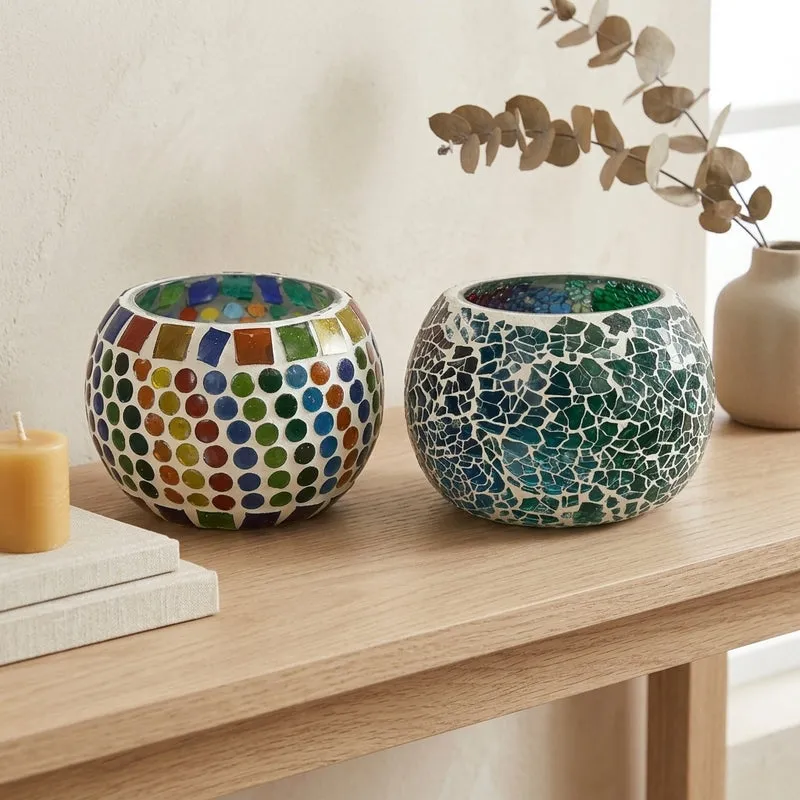 Samoha Tealight Candle Holder - Set Of Two media 1