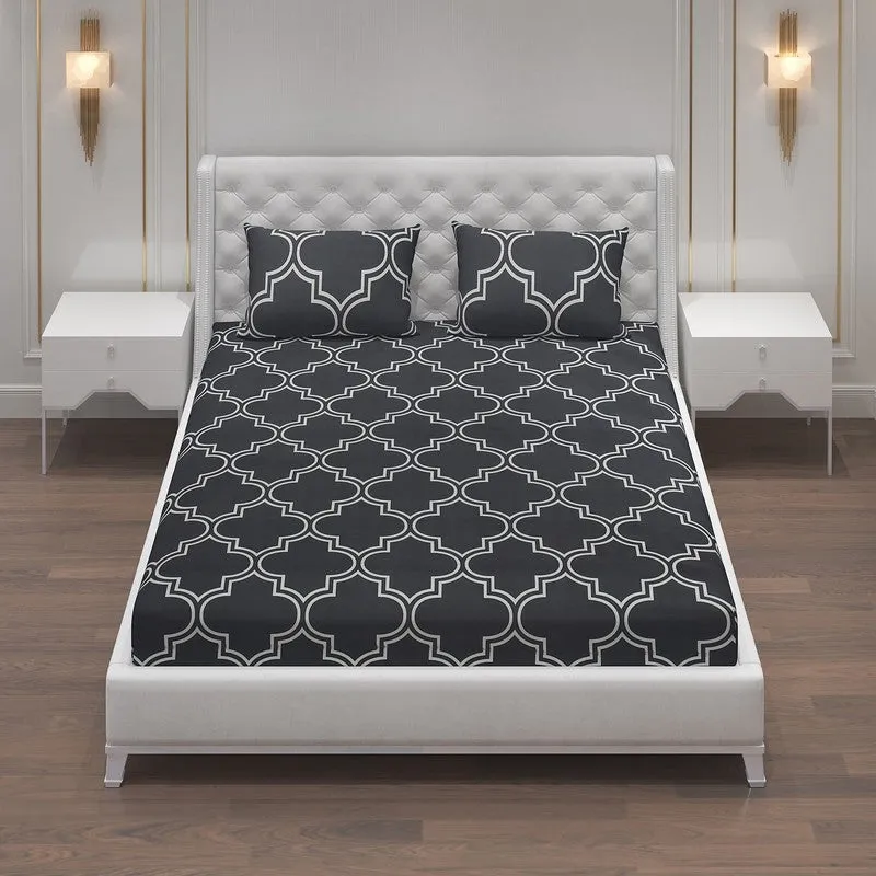 Monte Carlo Inkora Bedsheet (Black) - 120 GSM media 4