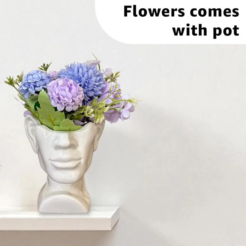 Marshmallow Vase with flower media 5