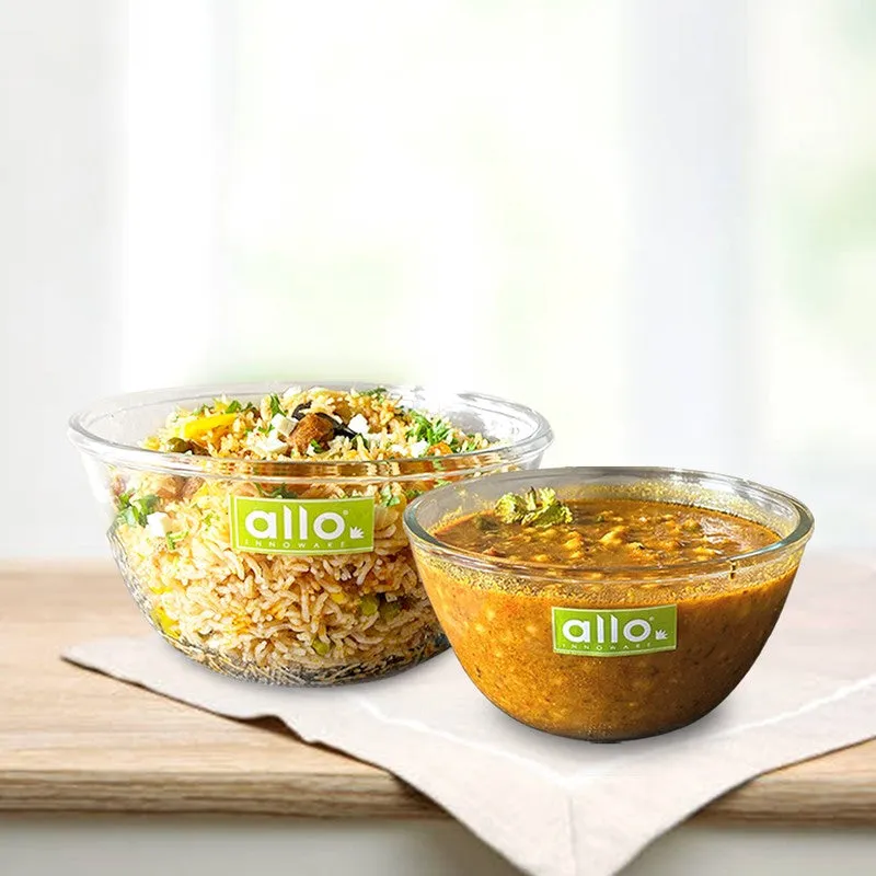 Vortex Glass Mixing Bowl (1600 /2100 mL) - Set of Two media 3