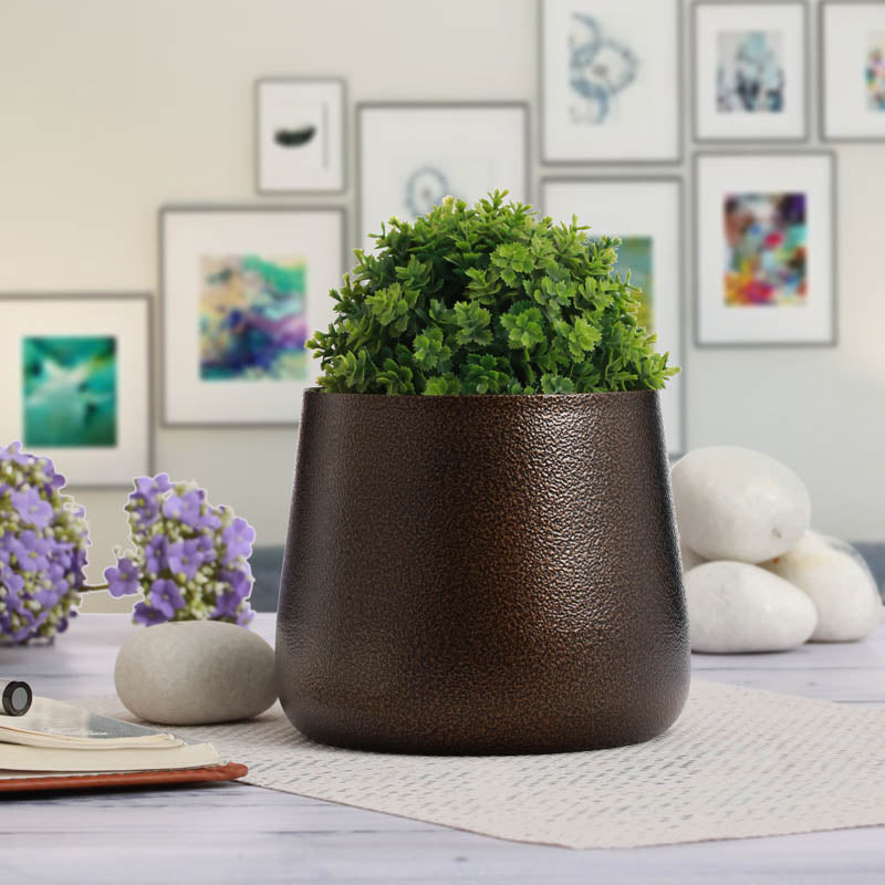 Nita Handcrafted Planter - Brown media 7