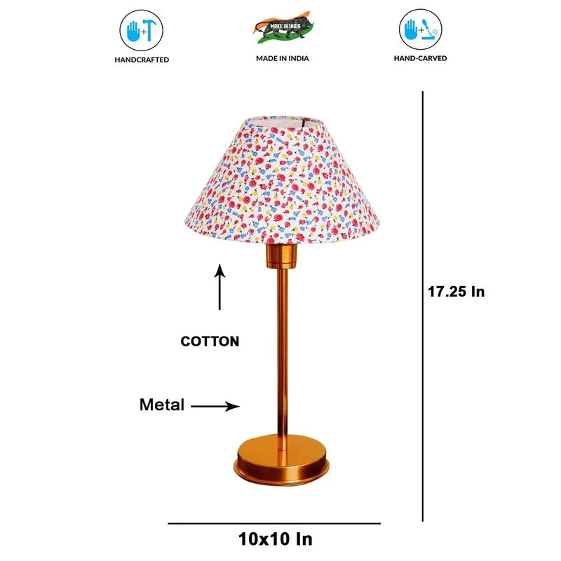 Kavira Sivo Floral Metal Table Lamp - Multicolor media 8