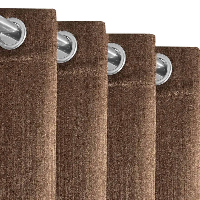 Saral Home Auriel Room Darkening Curtain - Brown media 4