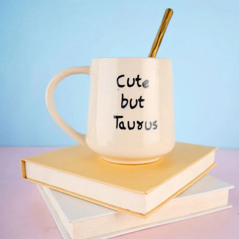 Cute But Taurus Coffee Mug (250 mL) media 1