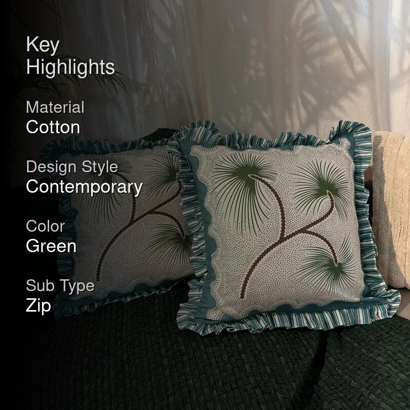Wisp Of Leaves Cushion Cover - Set Of Two media 2