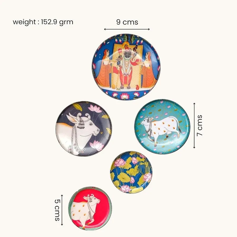 Vrindavana Charm Fridge Magnet - Set Of Five media 7