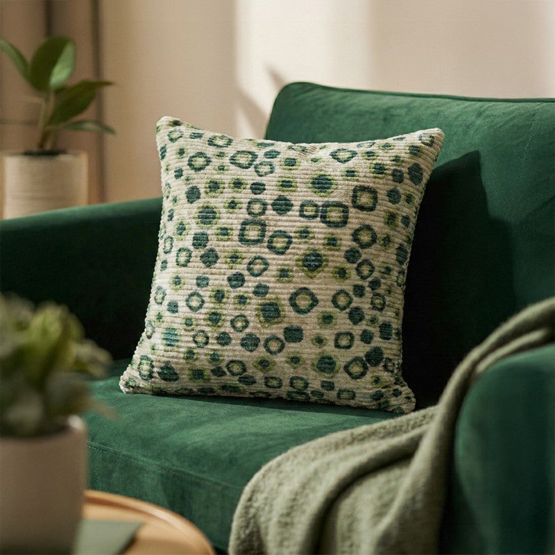PixelMosaic Cushion Cover - Green