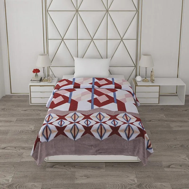 Monte Carlo Starry Haven Blanket (Maroon,White) - 500 GSM media 3